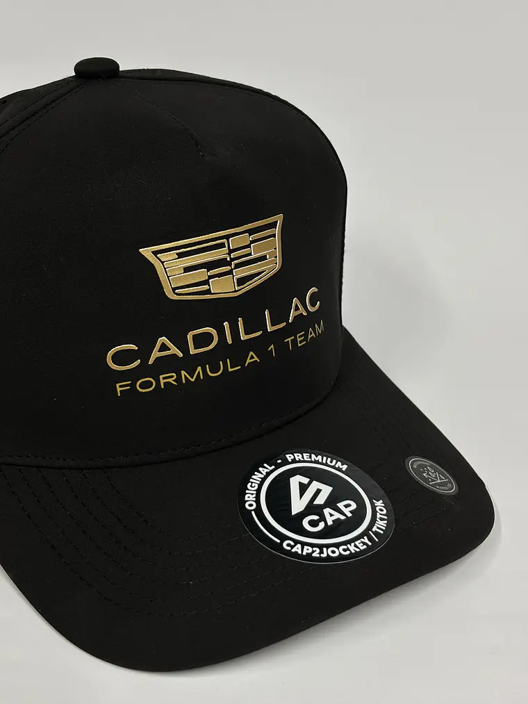 Gorra de lona 6p láser - Negro / Escudería Cadillac F1 2