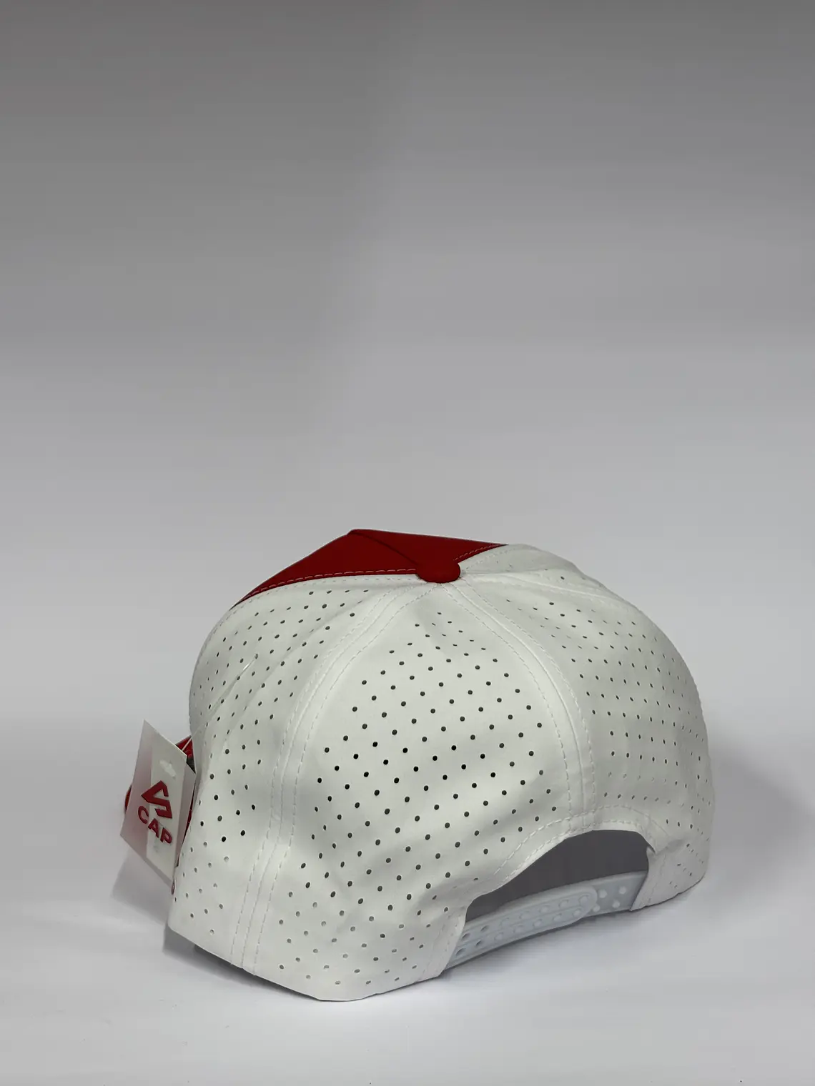 Gorra de lona 5p láser - Bicolor Rojo x Blanco / F1 racing   4