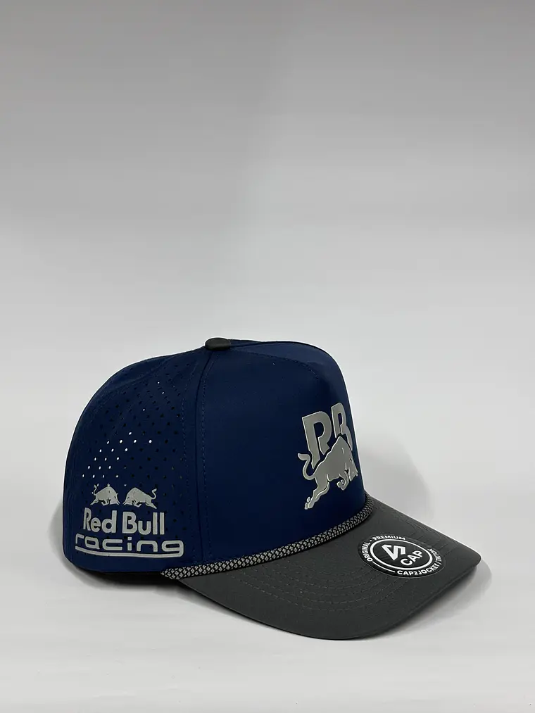 Gorra de lona 5p láser - Bicolor Azul M x Gris - Escudería Red Bull f1 2