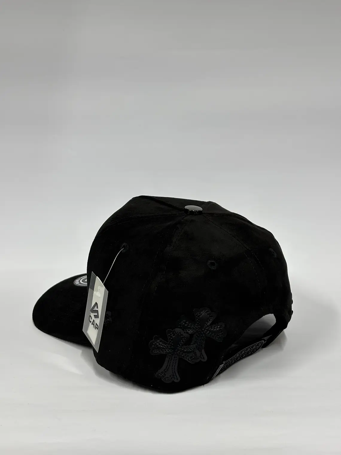 Gorra de gamuza 5p - Full Negro - Cruces de la noche  3