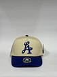 Gorra de lona 5p - Bicolor Beige x Azul - Los Ángeles LA  - Miniatura 1
