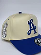Gorra de lona 5p - Bicolor Beige x Azul - Los Ángeles LA  - Miniatura 2