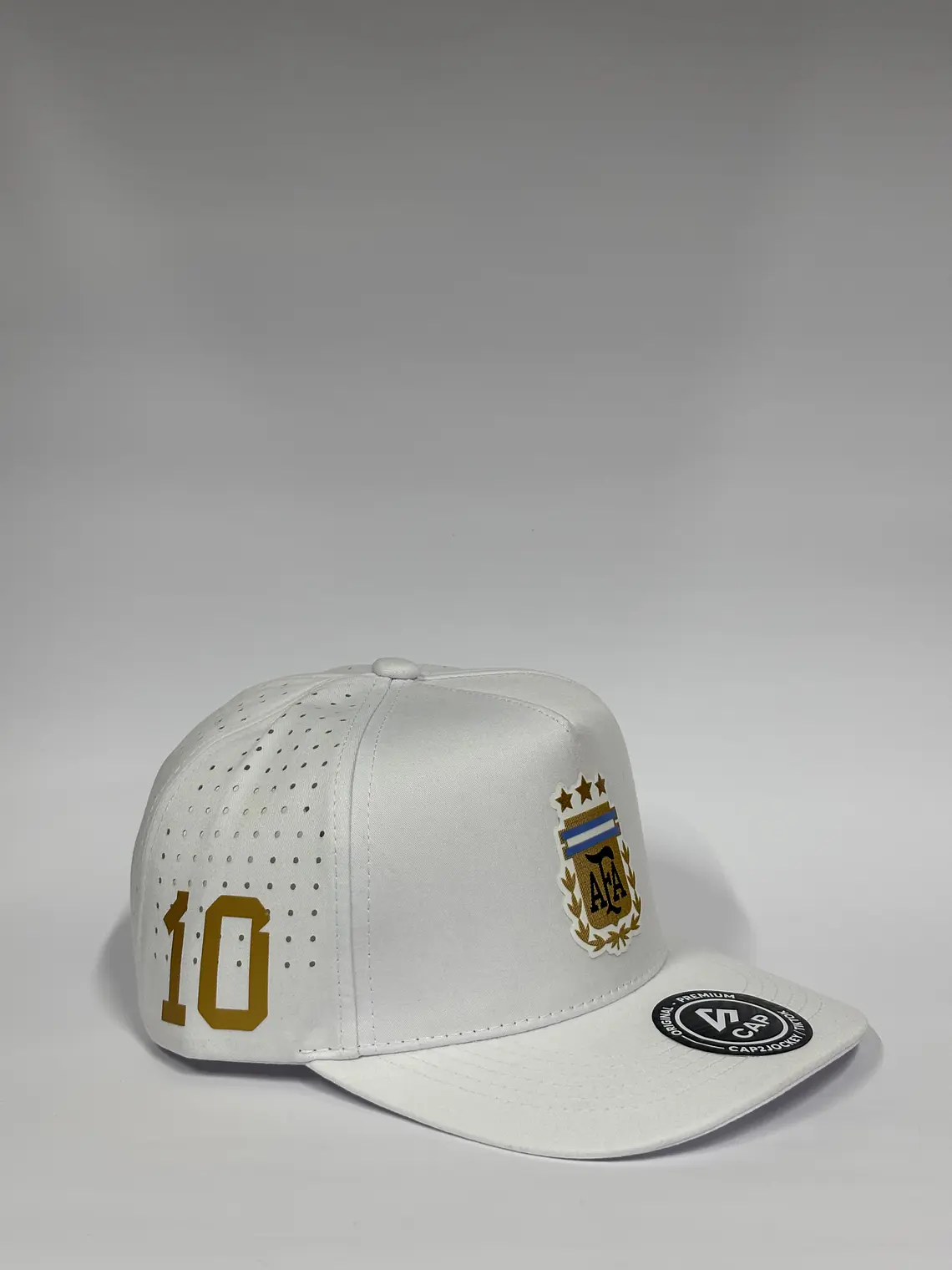 Gorra de lona 5p - Blanca / Argentina clasic  2