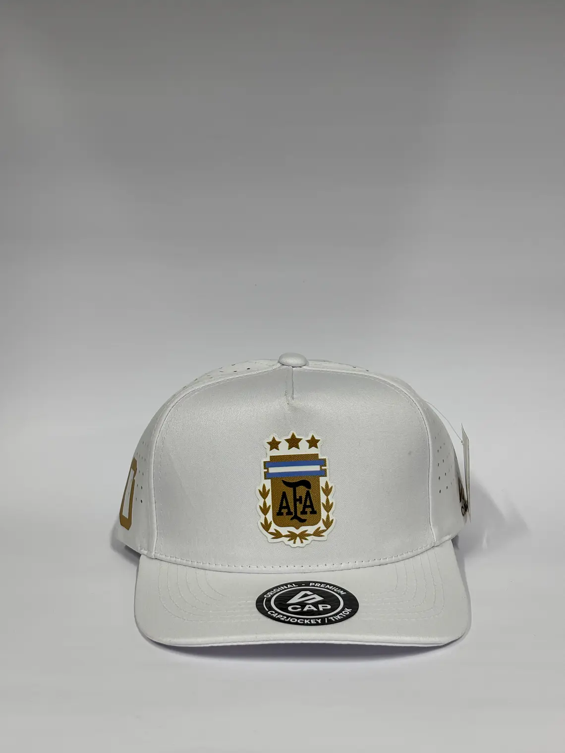 Gorra de lona 5p - Blanca / Argentina clasic  1