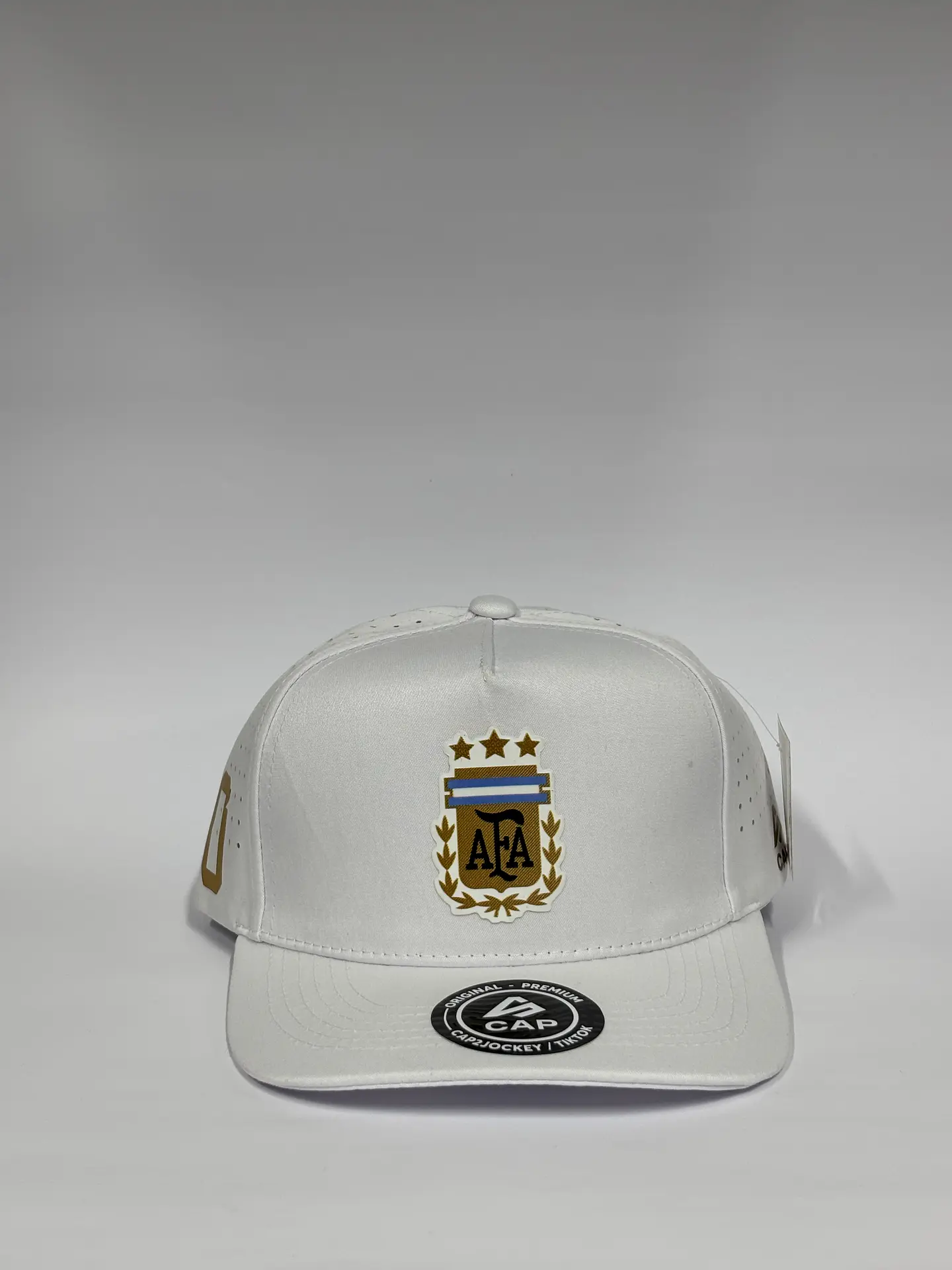 Gorra de lona 5p - Blanca / Argentina clasic  1