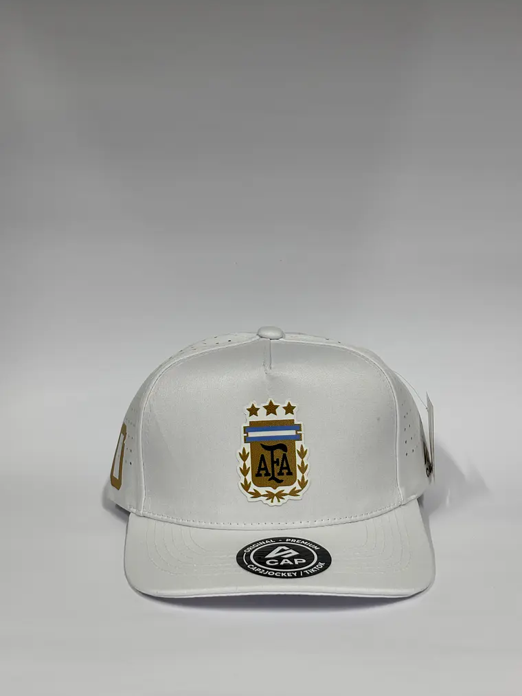 Gorra de lona 5p - Blanca / Argentina clasic  1