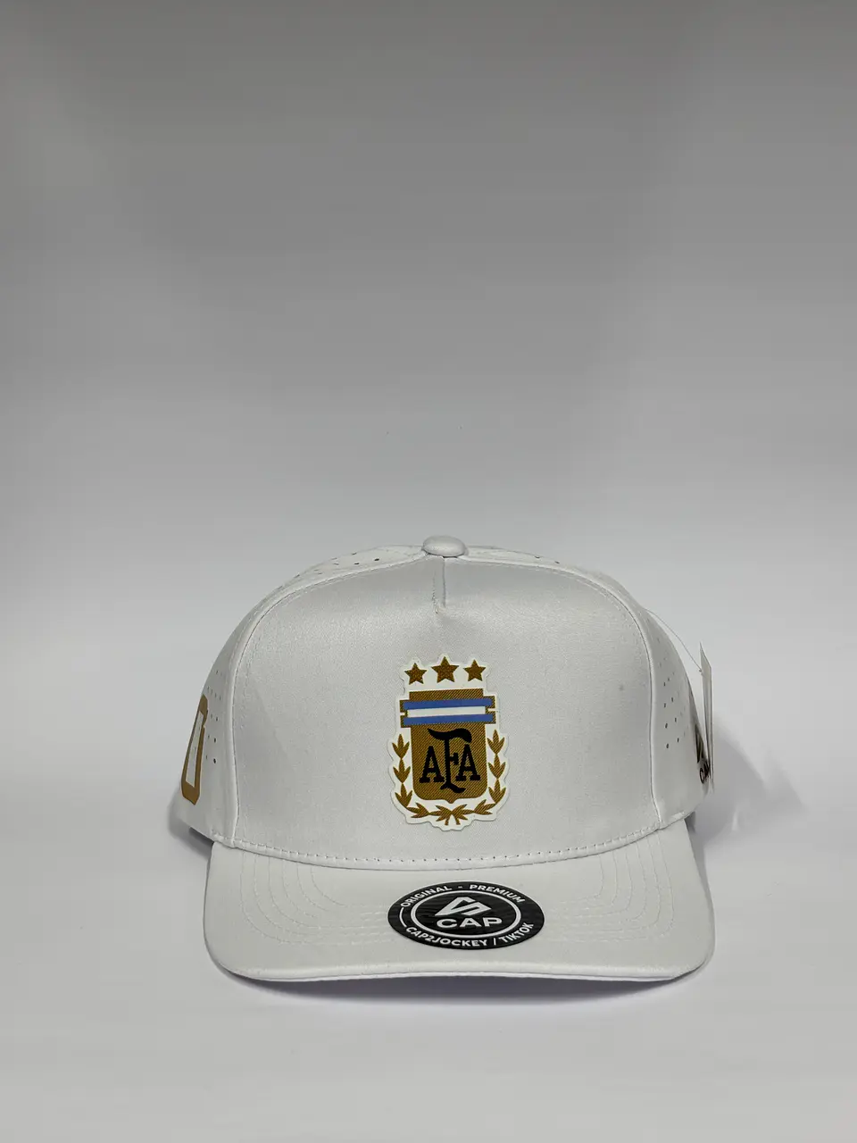 Gorra de lona 5p - Blanca / Argentina clasic  1