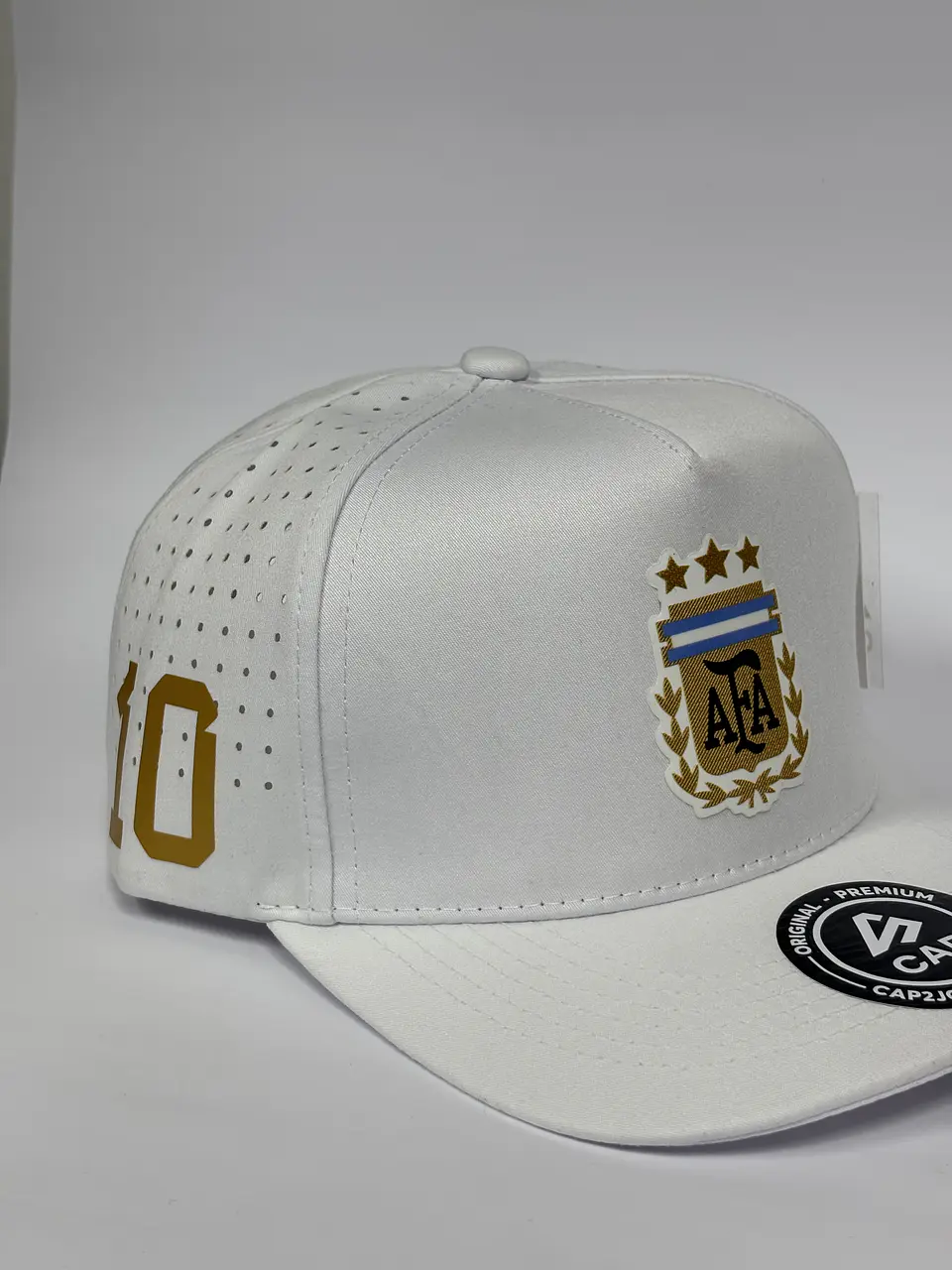 Gorra de lona 5p - Blanca / Argentina clasic  3
