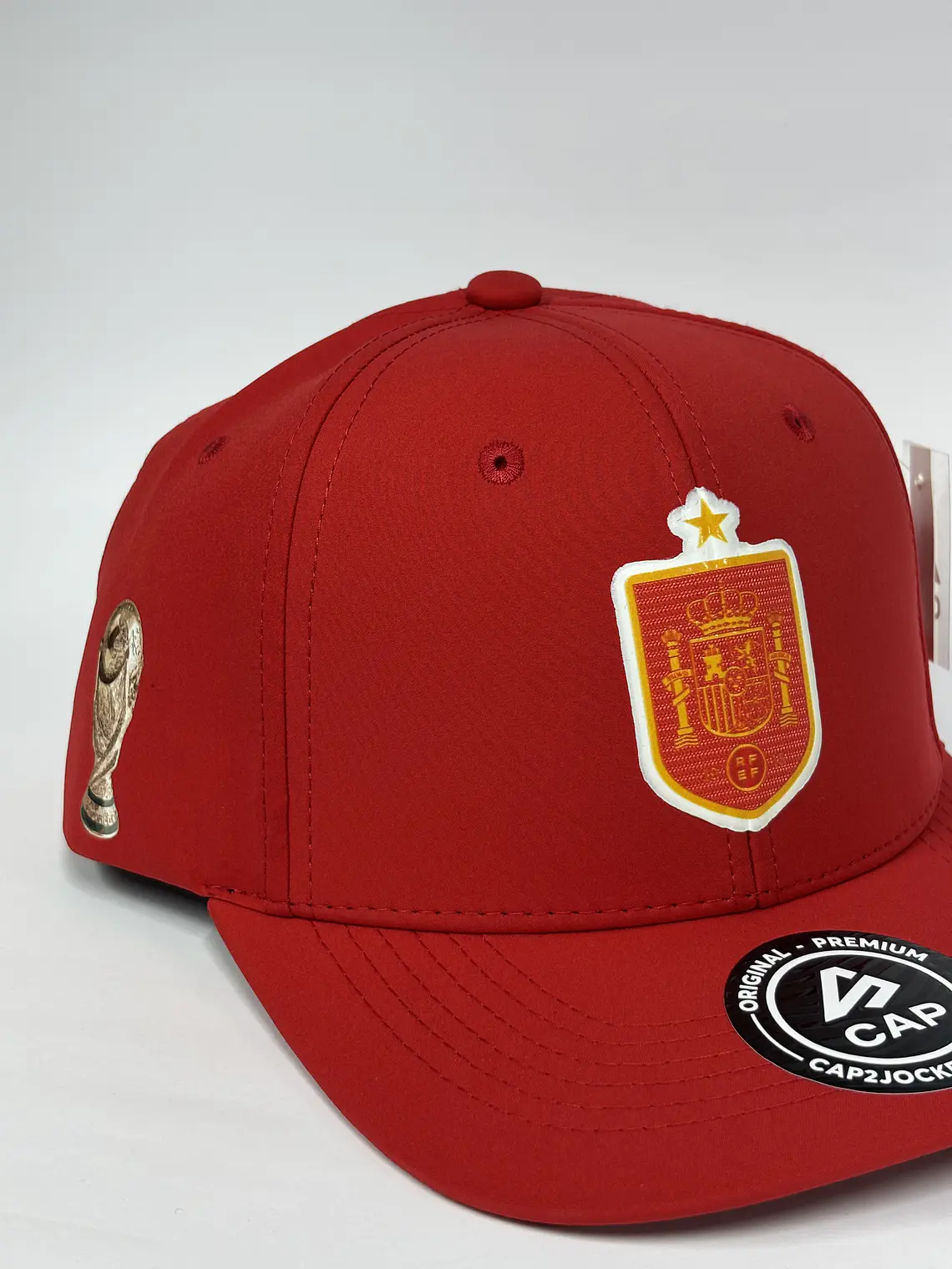 Gorra de lona 6p - Rojo / selección España 🇪🇸  3