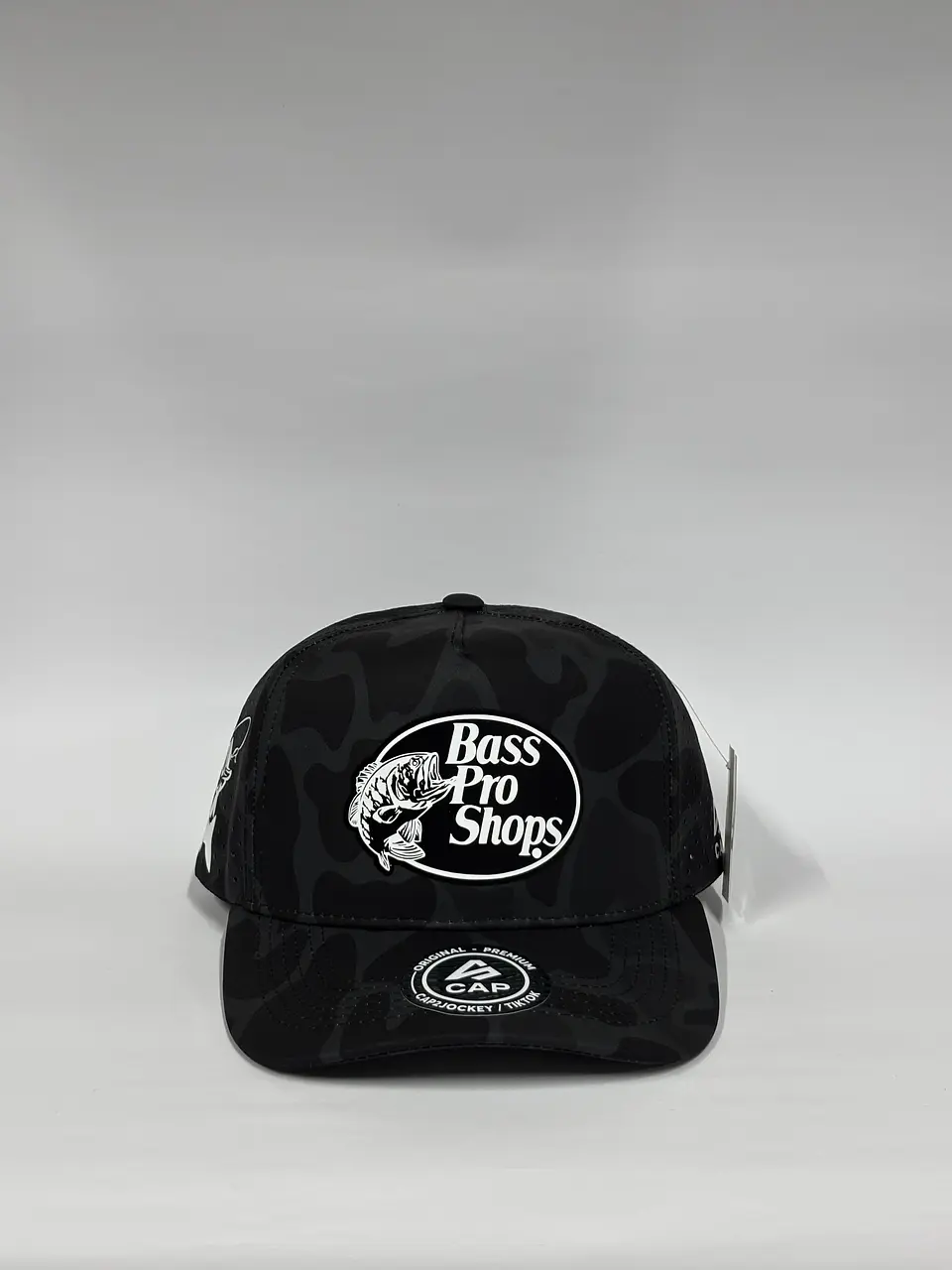Gorra de lona 5p láser - Camuflado Negro / Bass pro shop  1