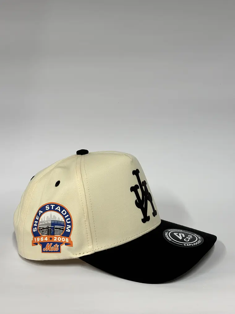 Gorra de lona 5p - Bicolor Beige x Negro / NY Mets 3