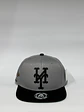Gorra de lona 6p plana - Bicolor Gris x negro / NY Mets 1995 - Miniatura 1
