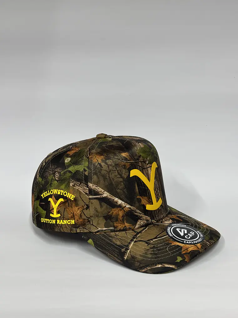 Gorra de lona 5p - Camuflaje / Y yellowstone  2