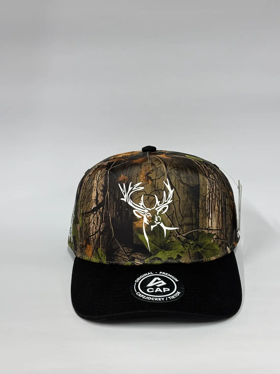 Gorra de lona 5p - Camuflaje x Negro / Venado 🦌  1