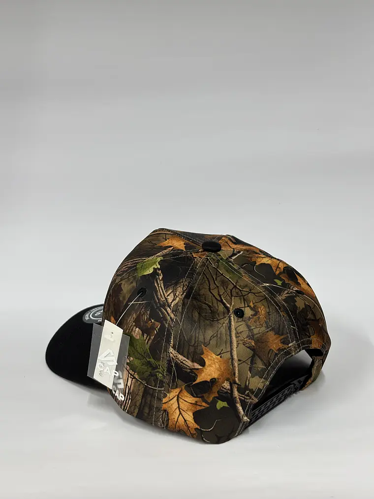 Gorra de lona 5p - Camuflaje x Negro / Venado 🦌  3