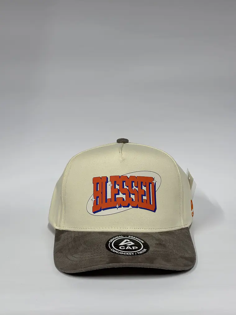 Gorra de lona 5p - Bicolor Beige x Gris / Blessed 1