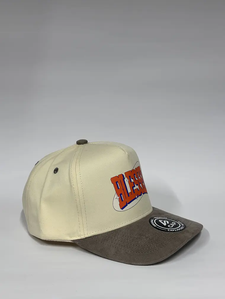 Gorra de lona 5p - Bicolor Beige x Gris / Blessed 4