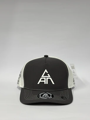 Gorra de 5p láser - Bicolor Gris x Blanco / Can is love 