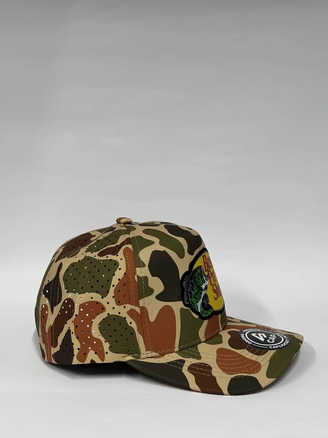 Gorra de lona 5p láser - Camuflado naranja / Bass pro shops  3