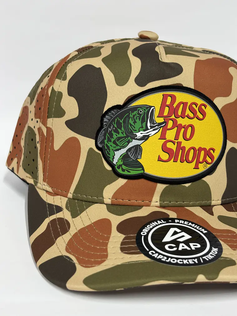 Gorra de lona 5p láser - Camuflado naranja / Bass pro shops  2