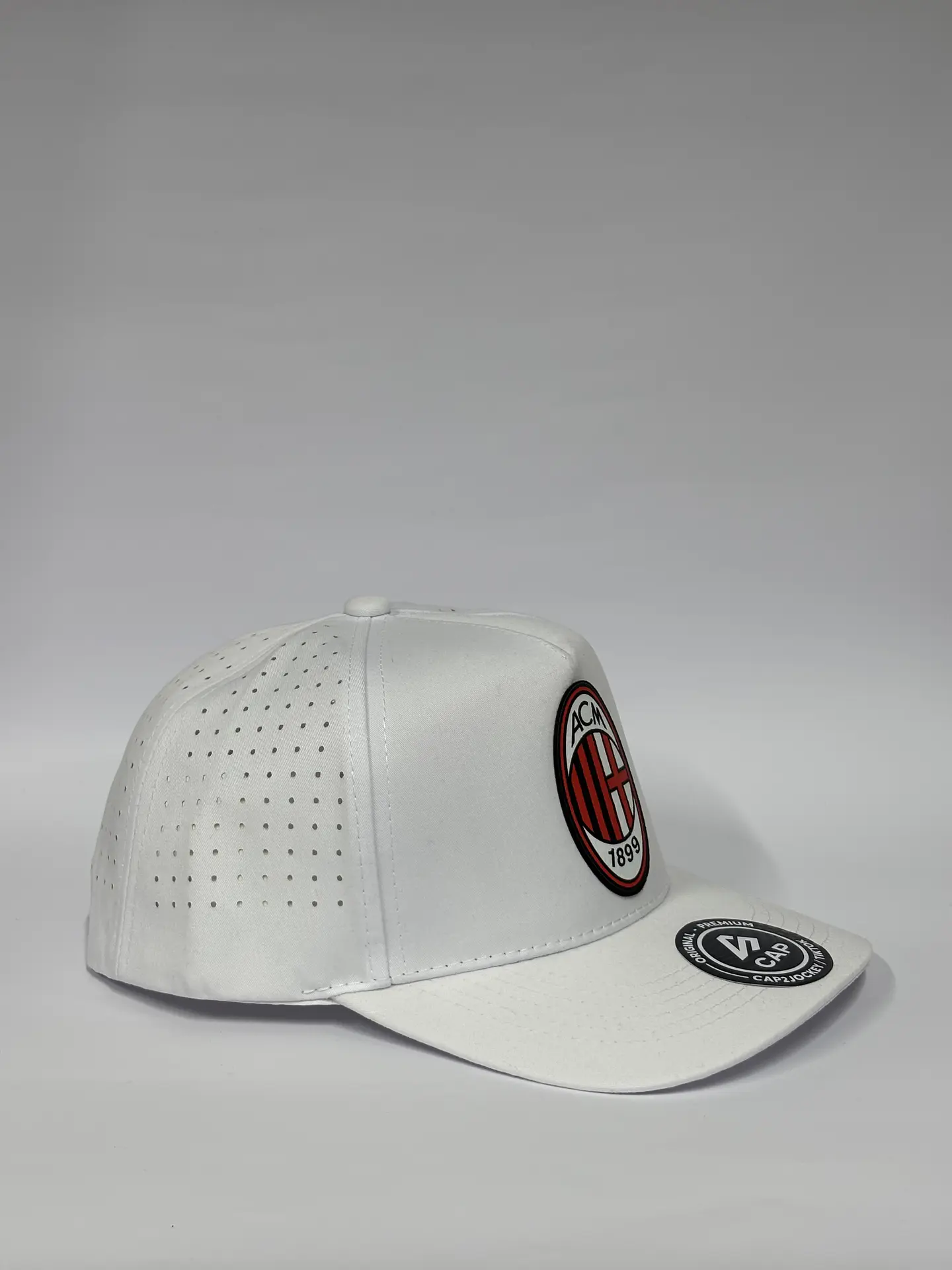Gorra de lona 5p láser - Blanco / Ac milan  4