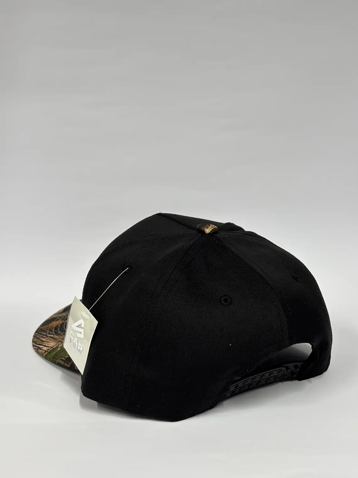 Gorra de lona 5p - Bicolor Negro x camuflaje - Real tres 4
