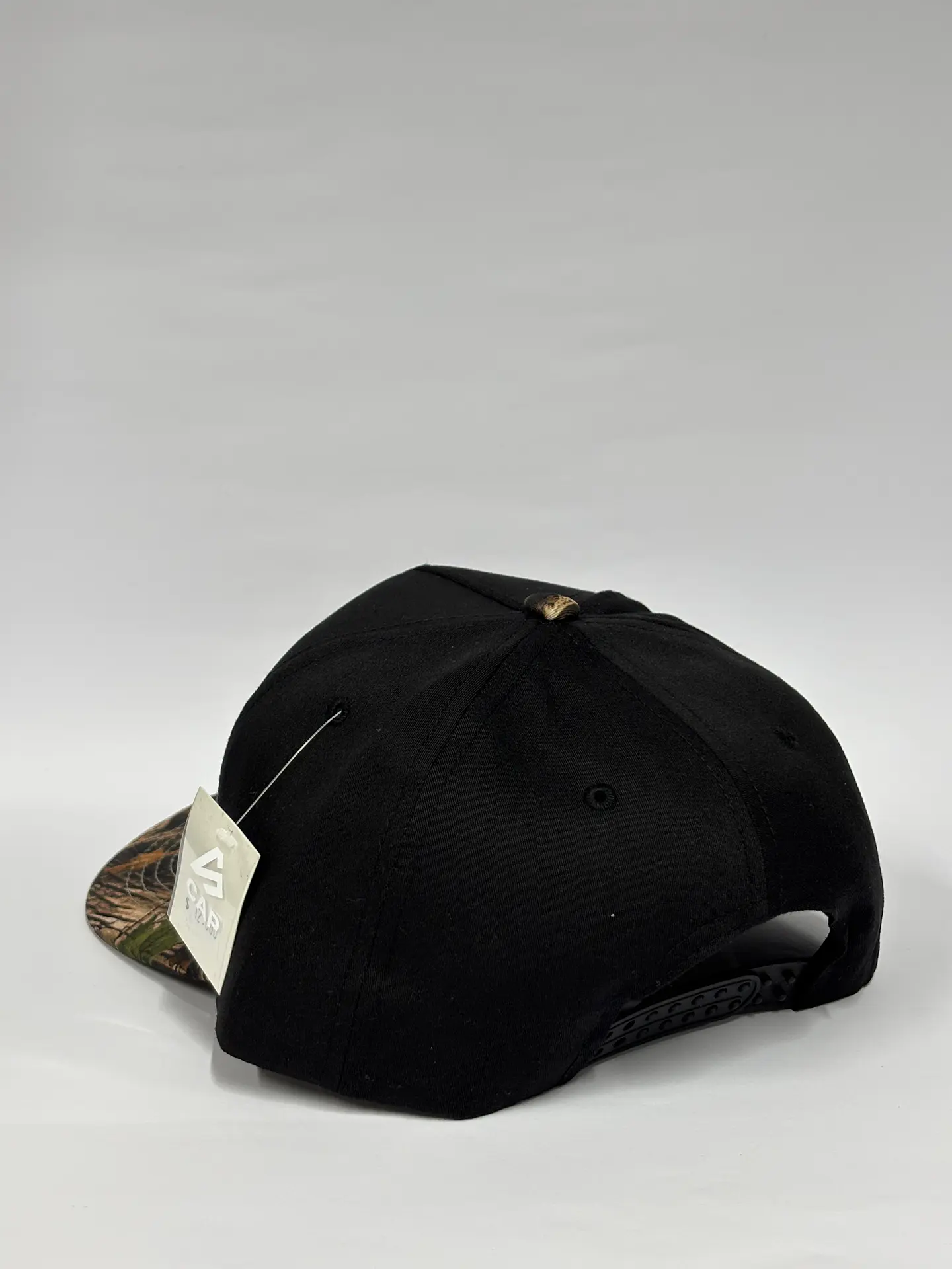 Gorra de lona 5p - Bicolor Negro x camuflaje - Real tree 4