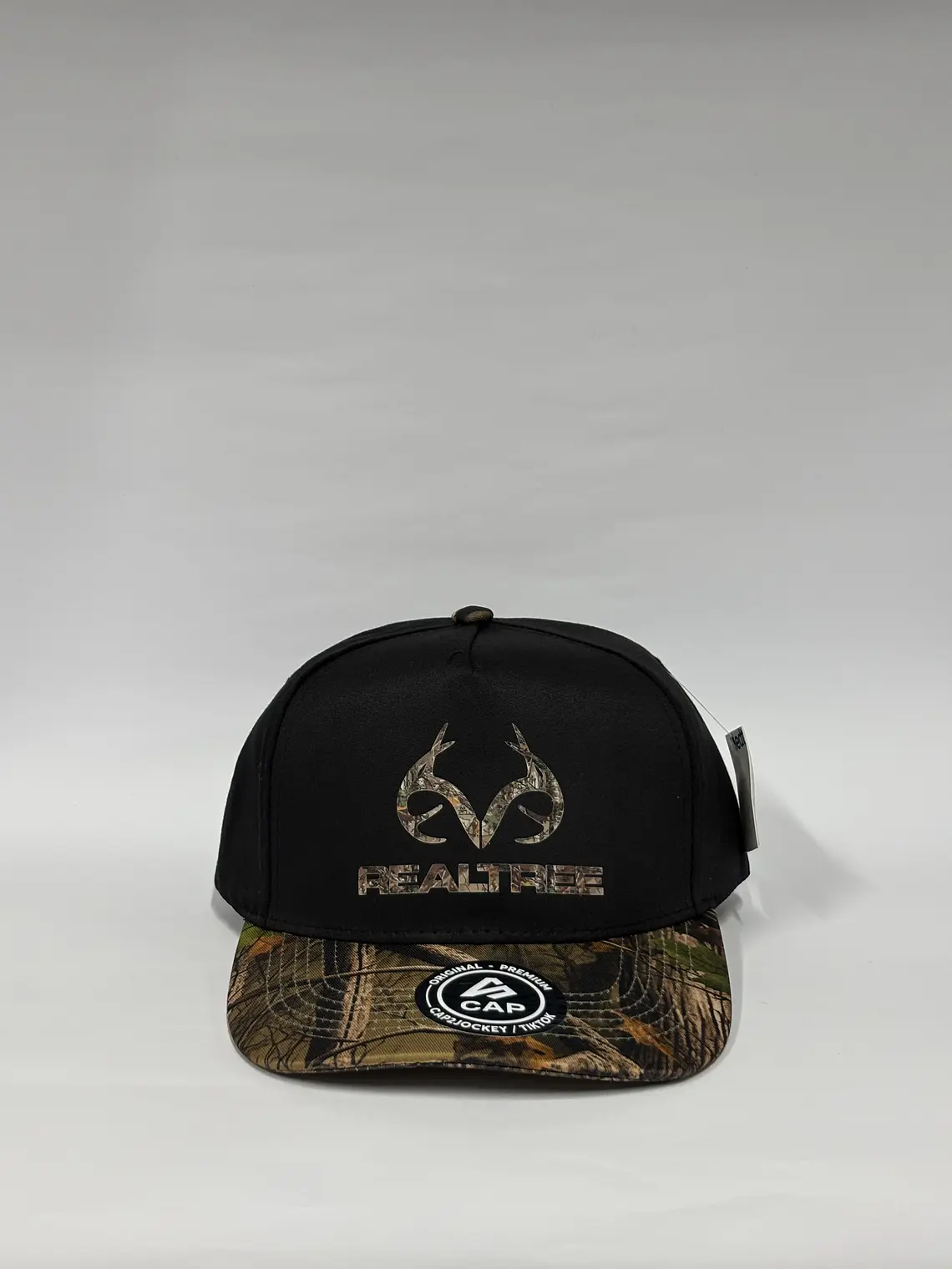Gorra de lona 5p - Bicolor Negro x camuflaje - Real tres 1