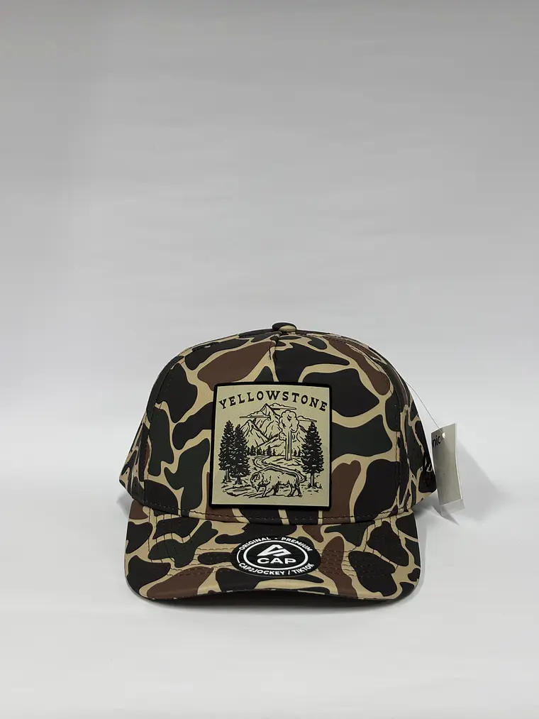 Gorra de lona 5p láser - Camuflaje Marrón / Yellowstone  1