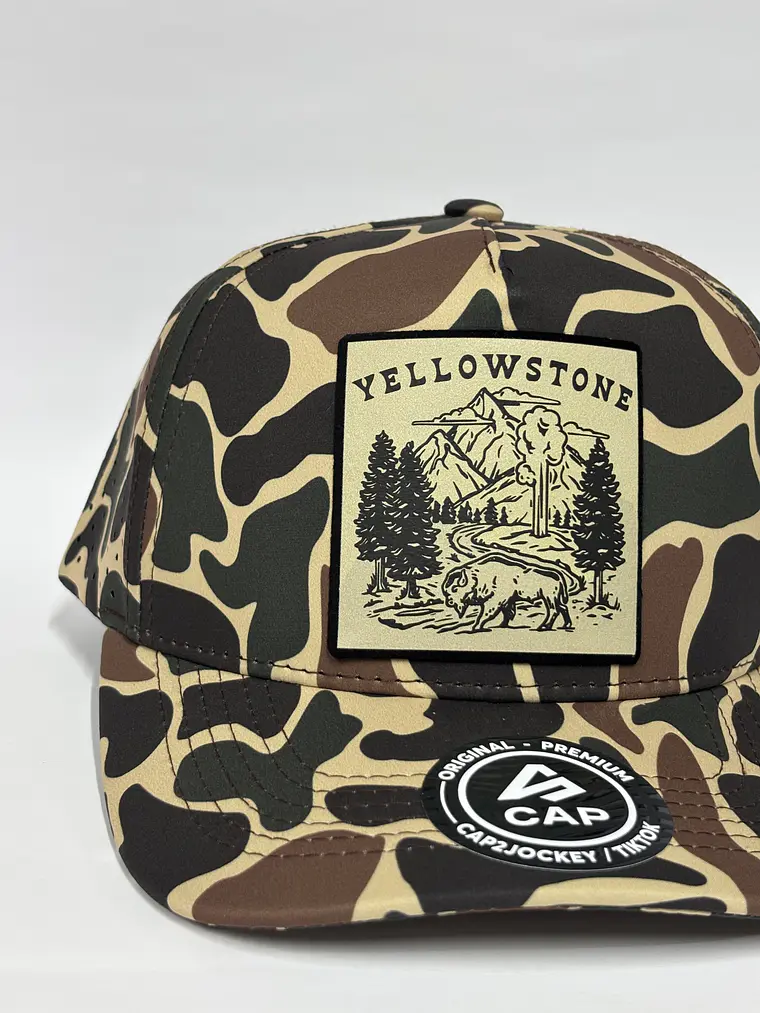 Gorra de lona 5p láser - Camuflaje Marrón / Yellowstone  2