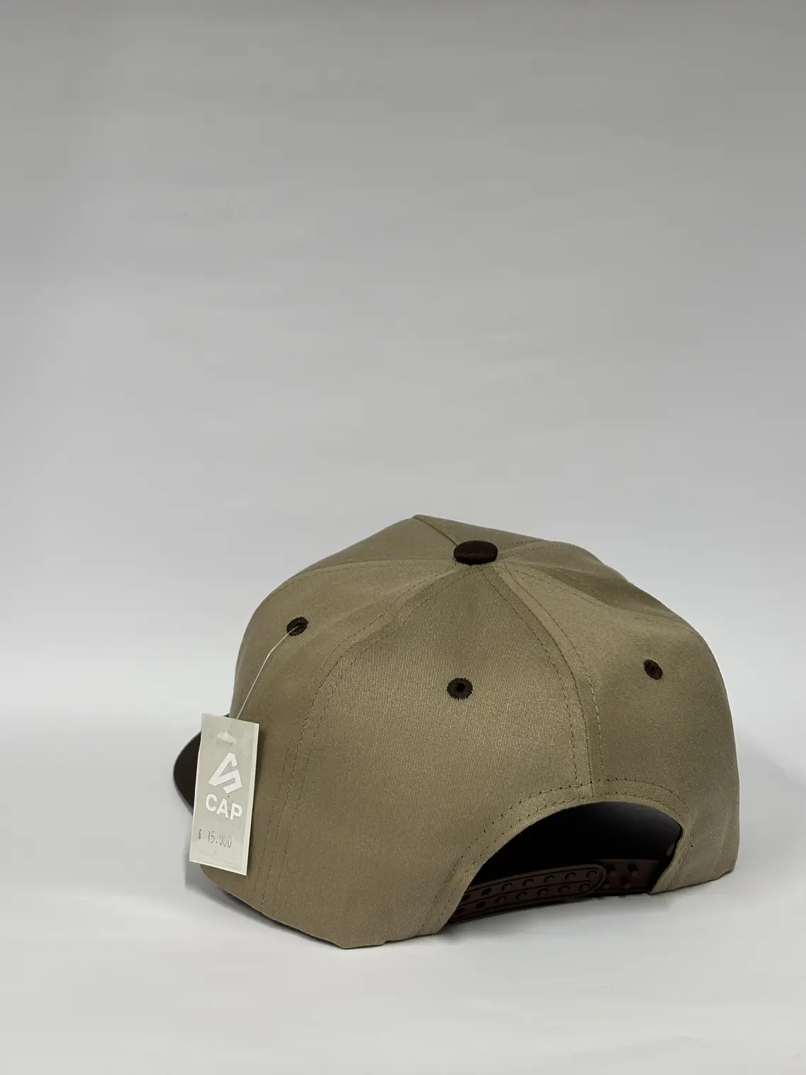 Gorra de lona 5p - Bicolor Kaki x marrón / John Deere  4