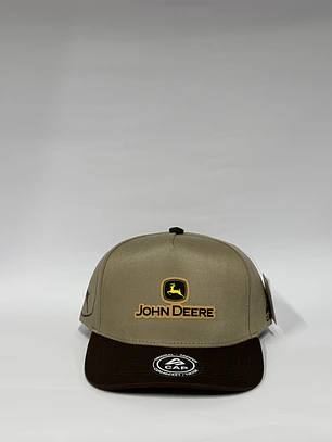 Gorra de lona 5p - Bicolor Kaki x marrón / John Deere 