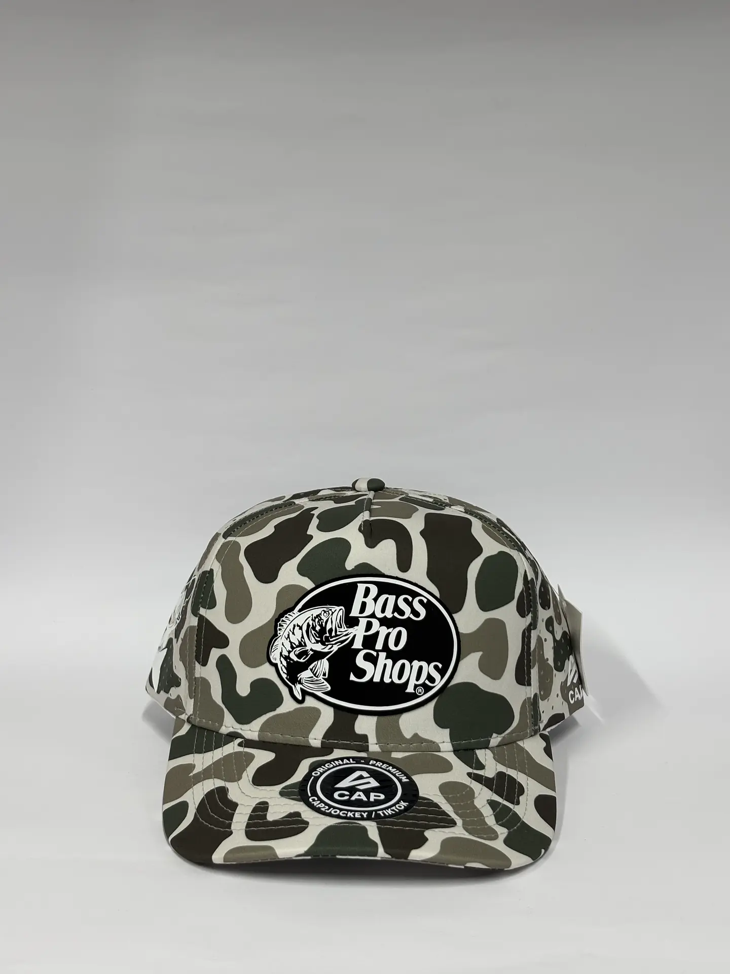 Gorra de lona 5p láser - Camuflado blanco / Bass pro shops  1