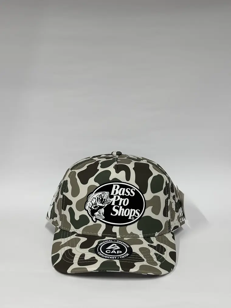 Gorra de lona 5p láser - Camuflado blanco / Bass pro shops  1
