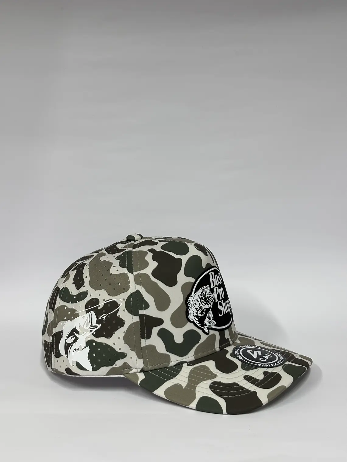 Gorra de lona 5p láser - Camuflado blanco / Bass pro shops  2