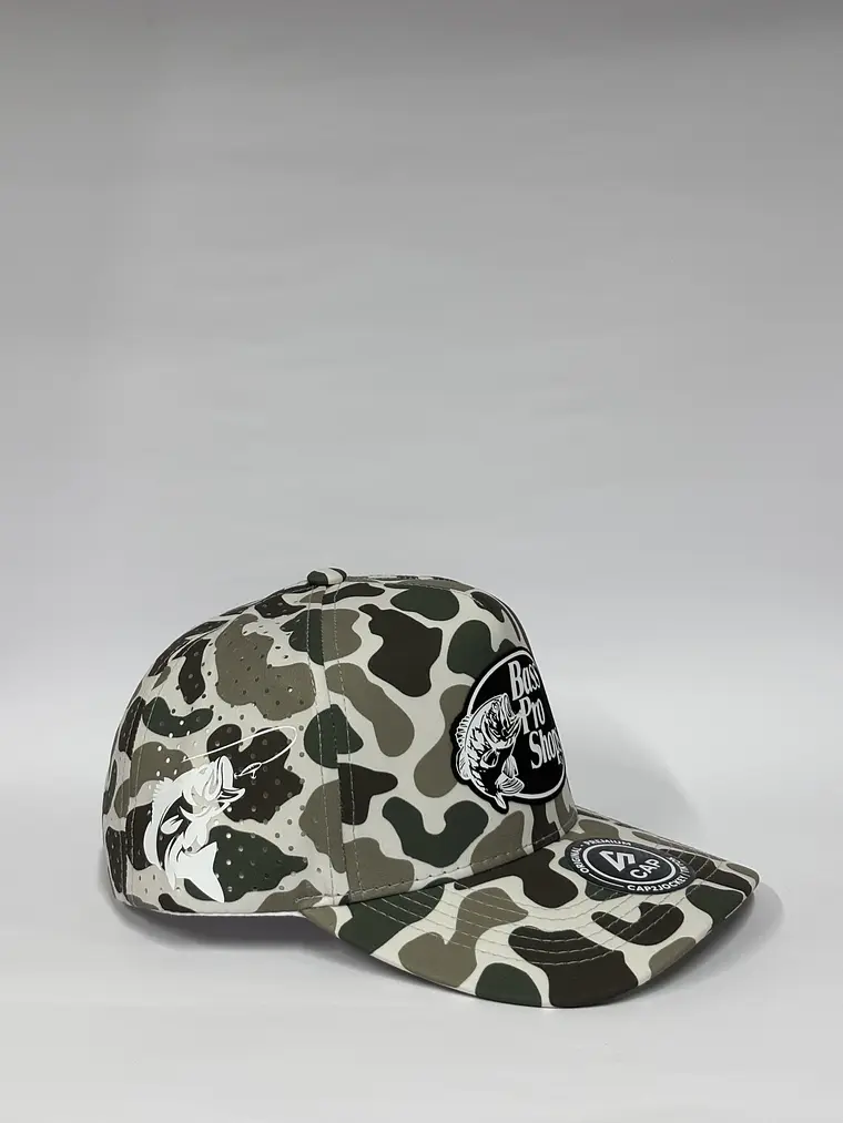 Gorra de lona 5p láser - Camuflado blanco / Bass pro shops  2