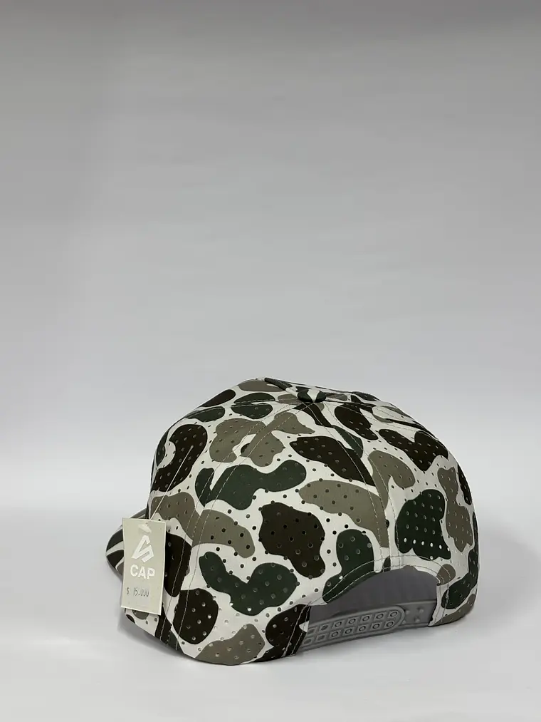 Gorra de lona 5p láser - Camuflado blanco / Bass pro shops  3