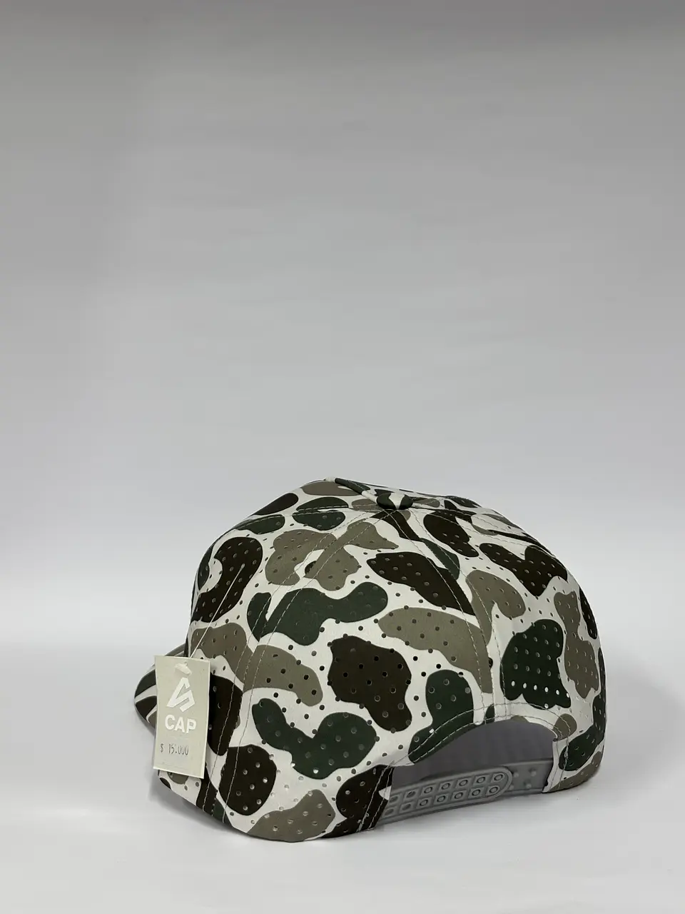 Gorra de lona 5p láser - Camuflado blanco / Bass pro shops  3