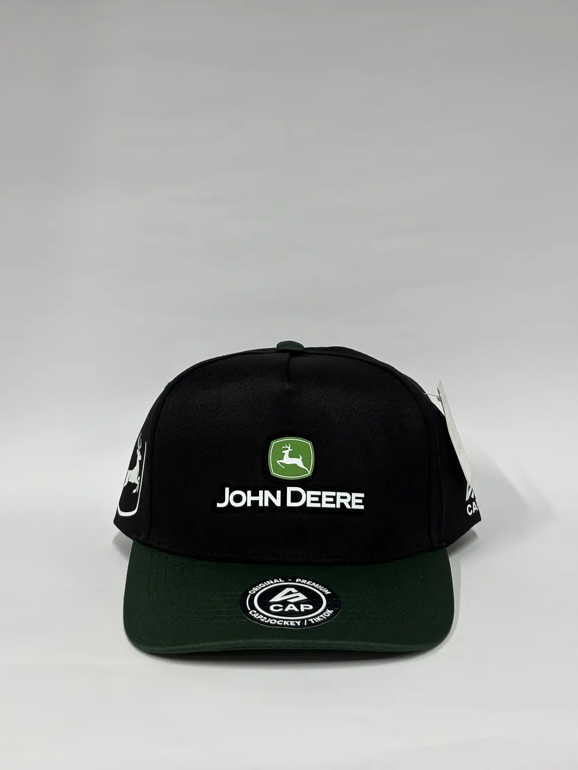 Gorra de lona 5p / Bicolor Negro x verde - John Deere 1