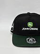 Gorra de lona 5p / Bicolor Negro x verde - John Deere - Miniatura 4
