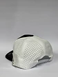 Gorra de lona 5p láser - Bicolor Negro x Blanco  / Leones del Caracas texto  - Miniatura 4