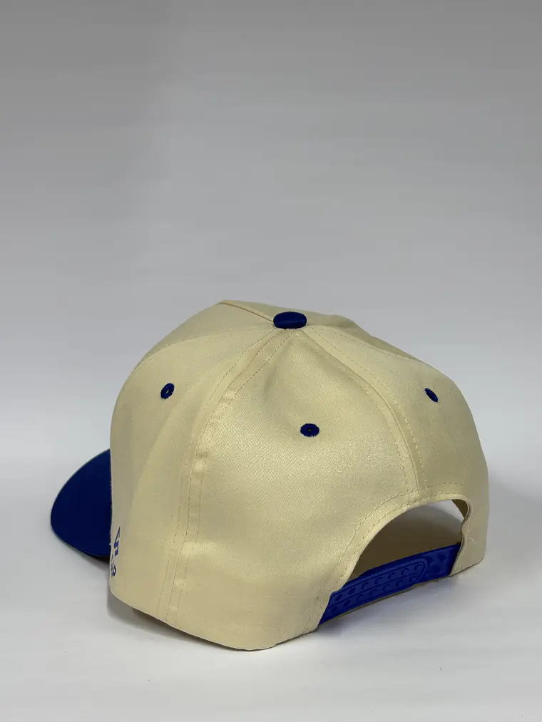 Gorra de lona 5p - Beige x Azul / LA Ws 2.000 3