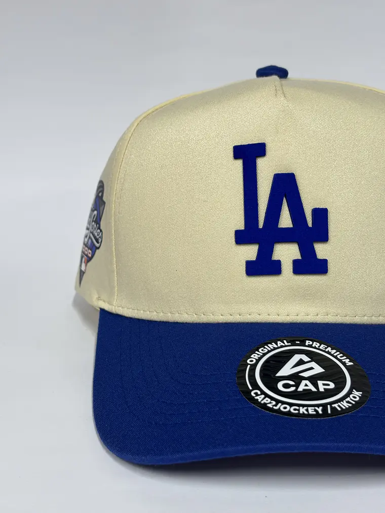 Gorra de lona 5p - Beige x Azul / LA Ws 2.000 4