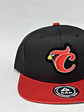 Gorra de lona plana 6p - Negro x rojo / Cardenales de Lara  - Miniatura 4