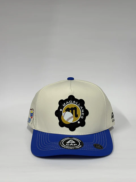 Gorra de lona 5p láser - Blanco x azul / Magallanes B.B.C