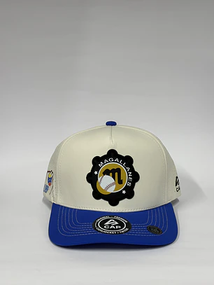 Gorra de lona 5p láser - Blanco x azul / Magallanes B.B.C