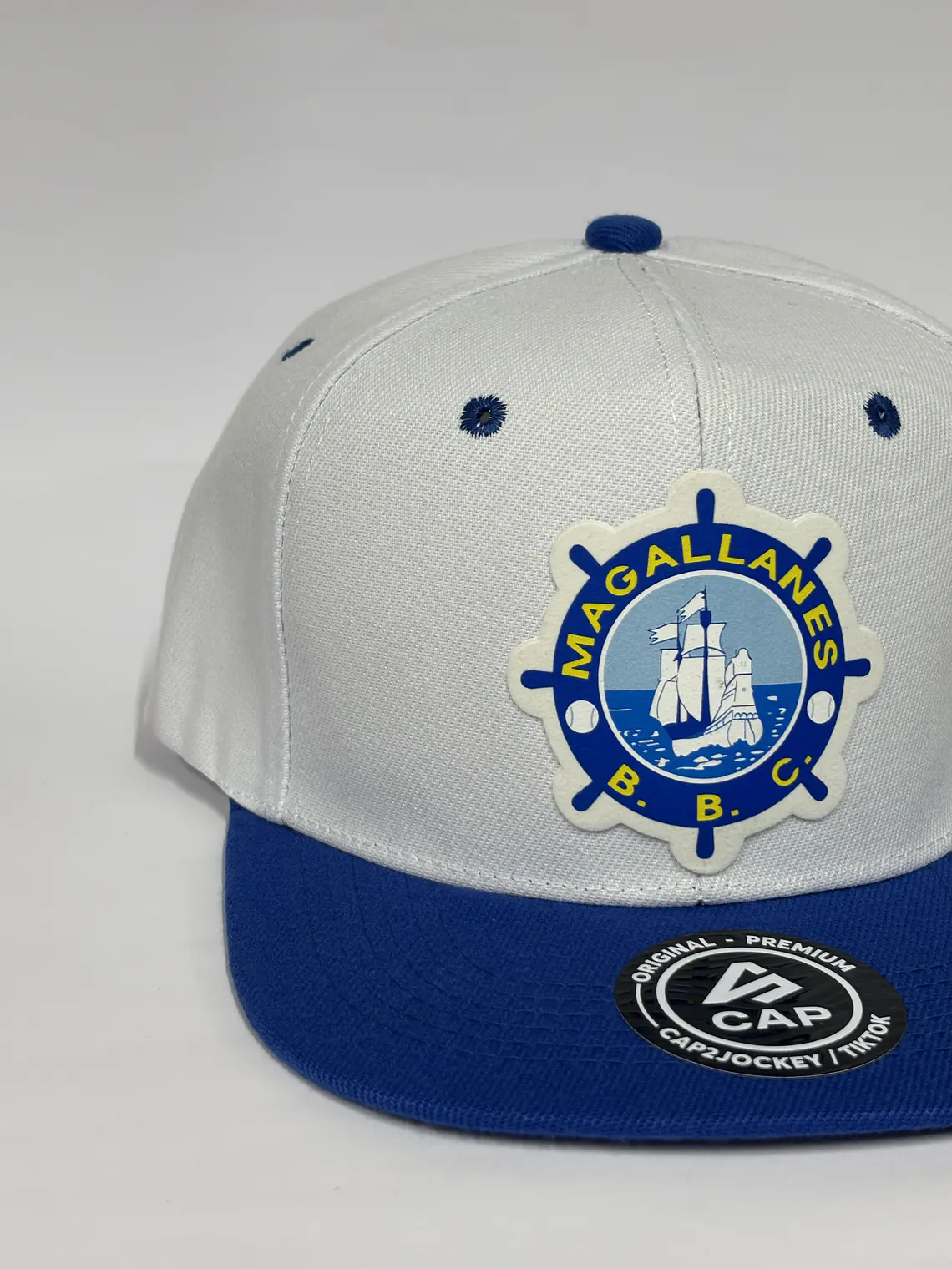 Gorra plana  6p - Blanco x azul / Magallanes 2.0  3