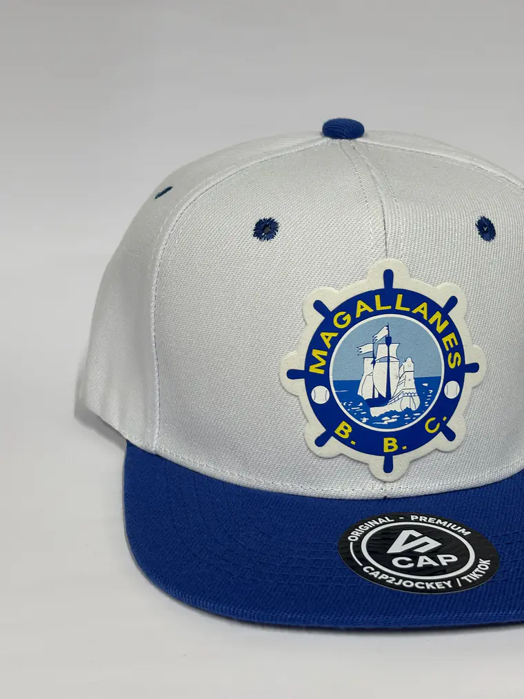 Gorra plana  6p - Blanco x azul / Magallanes 2.0  3