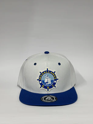 Gorra plana  6p - Blanco x azul / Magallanes 2.0 