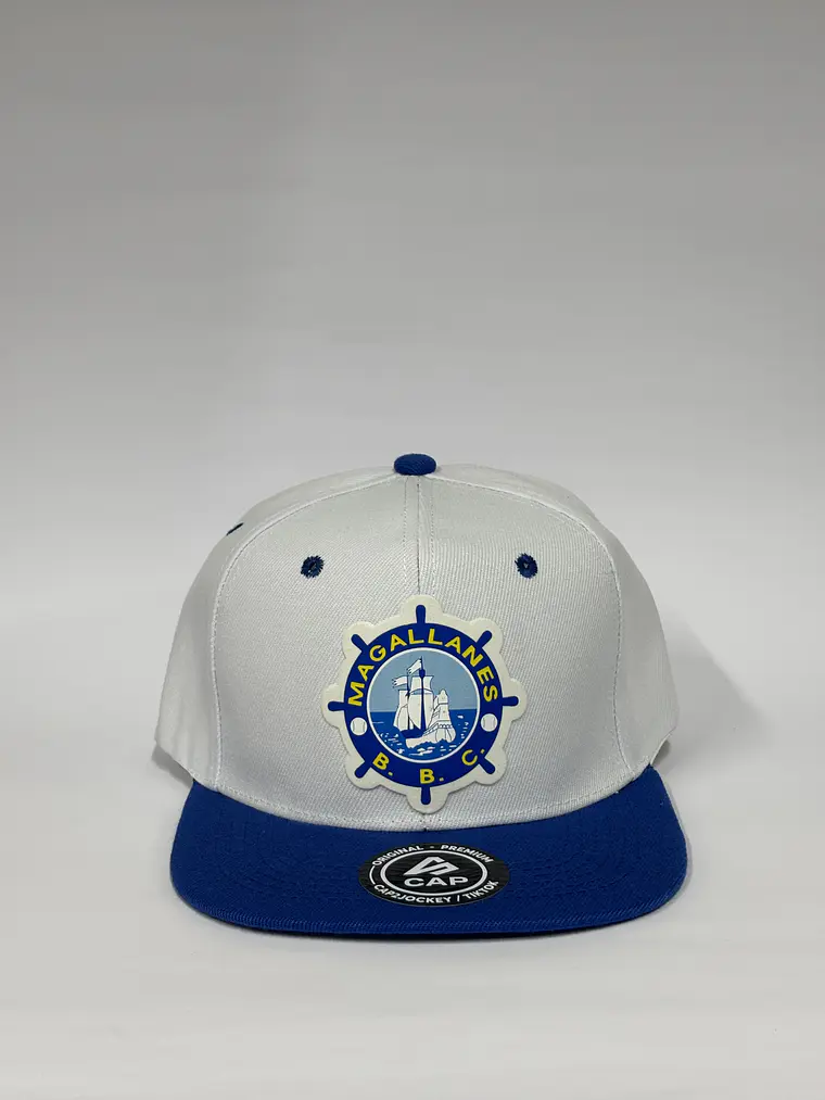 Gorra plana  6p - Blanco x azul / Magallanes 2.0  1
